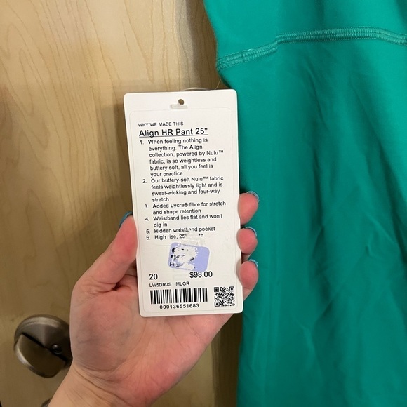 NWT lululemon Align HR Pant 25" - Picture 2 of 3